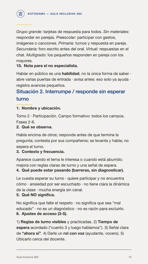 No participa