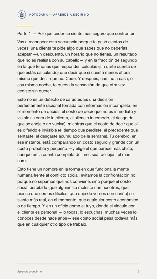 Aprende a decir no · Preparar antes de responder