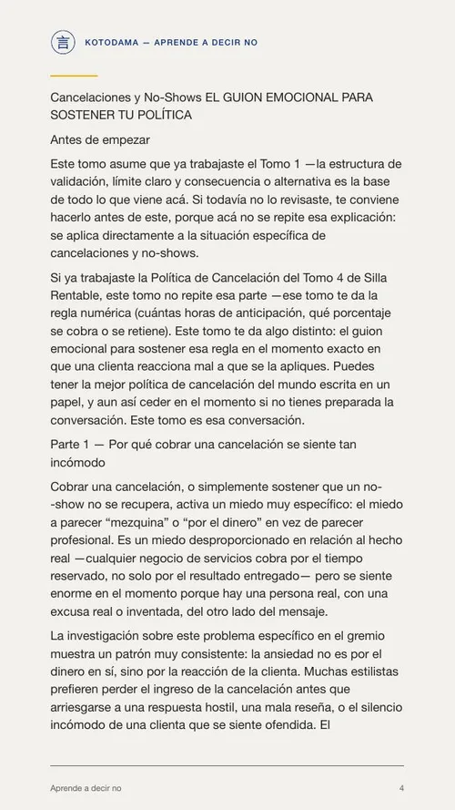 Aprende a decir no · Una política antes del conflicto