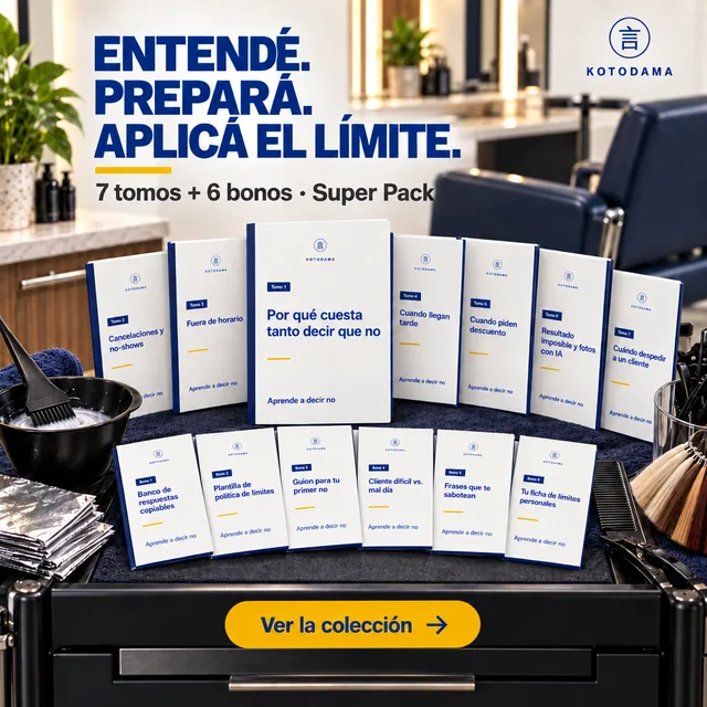 Aprende a decir no: tomos y bonos para trabajar límites profesionales.