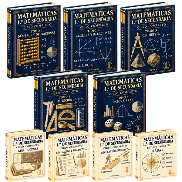 Colección Matemáticas 1.º de secundaria.
