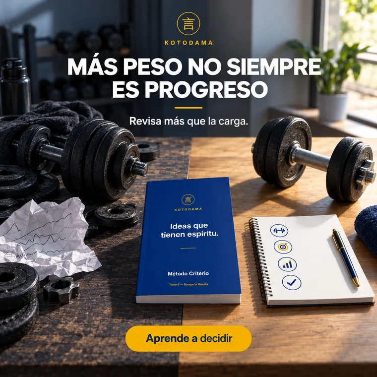Escena ilustrativa de un registro de entrenamiento junto a material de Método Criterio.