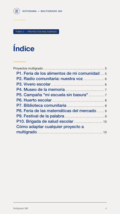 Un proyecto común