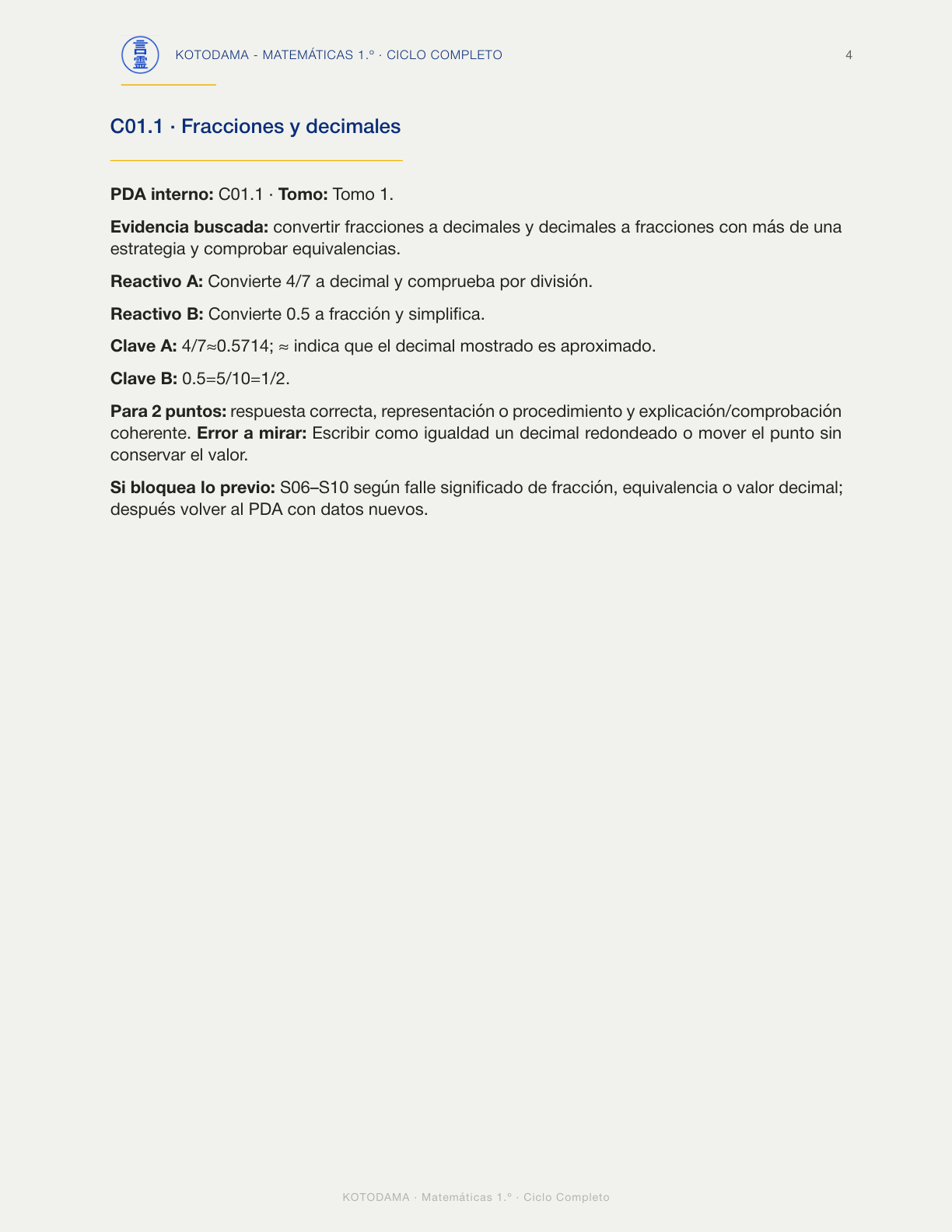 Página real de evaluación